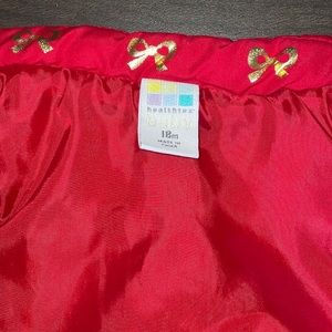 Red and gold kids vest